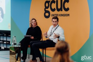 Rob Teel and Liz Elam at GCUC UK