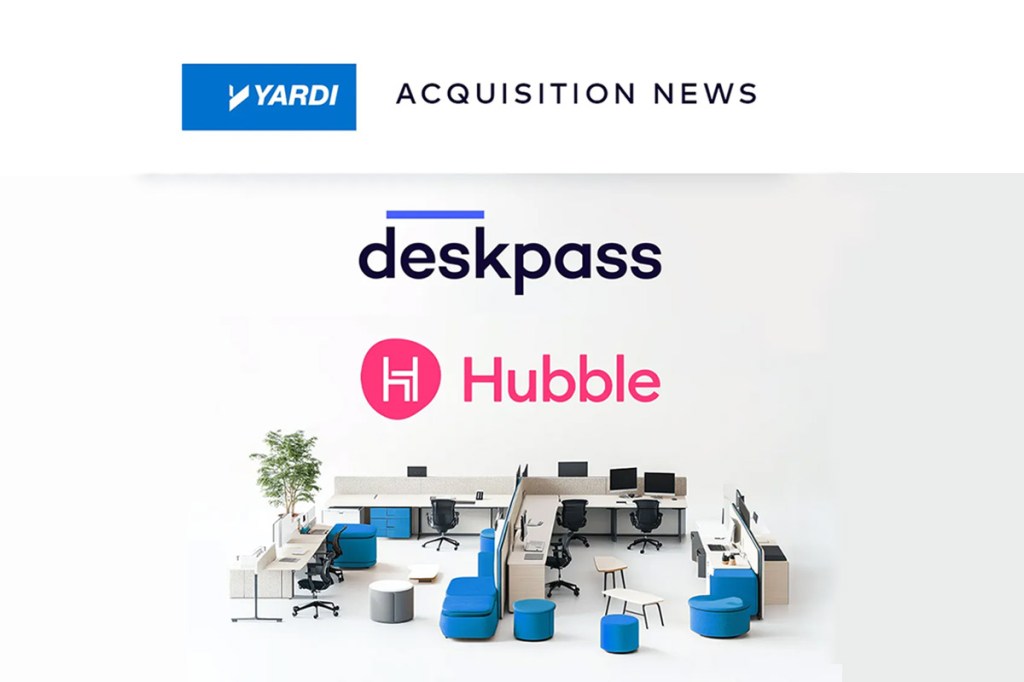 Yardi Acquires Coworking and Flexible Workspace Platforms Deskpass and Hubble